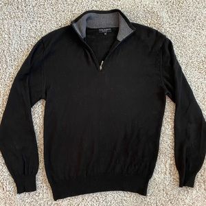 Made in Italy, Mario Gilberto wool quarter zip sweater